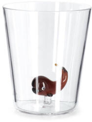 Bizzotto Set 6 pahare sticla decor Balena maro Ø9x10, 5h (0200399) Pahar