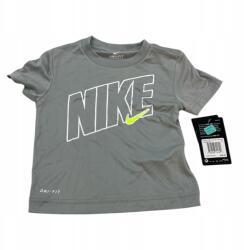 Nike gyerek póló Dri Fit szürke logó r 86-92 1/2 év új (KN13/136-58)