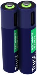 Trust Baterii reincarcabile AAA Trust, incarcate prin USB-C, putere intrare 1.2W, pachet de 2 bucati (TR-25585)