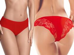 Ewana Adeline N065- Bugyi alsónadrág piros S 36-os fűzős hátrész (065)