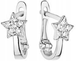 ZŁOCISTO Arany fülbevaló briliánsokkal, angol kapcsos (biżuteria na urodziny imieniny rocznicę)