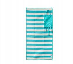 Crivit Összecsukható strandtakaró táskába, könnyű Crivit 90 x 180 cm, türkiz/fehér (47432800)