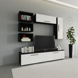 haaus Living Kos V14, Negru/Alb Lucios, MDF, L 190 cm (921866)
