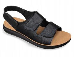  Férfi szandál fekete színben, könnyű, kényelmes, tépőzáras (MJT308)