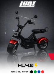 ULTRA Trotineta Electrica LUQI HL4.0 2000W, 60V, Baterie 40Ah, Autonomie 40, 100KM, Viteza 45KM H, Sarcina 235KG, Roti 10 Inch (C1146)