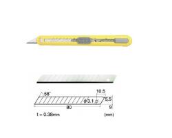 NT Cutter Set Cutter / cutit utilitar mic cu cartus de lame -NT Cutter - 9mm + 10 lame de schimb (A553P+BA-1P)