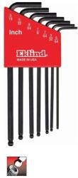 Unior Set chei locas hexagonal cu cap sferic 5/64"-3/16"/ 7 piese (13297) Cheie imbus