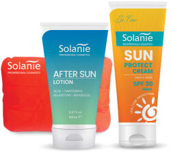 Solanie Professional Cosmetics Solanie Sun Duo napozó szett SPF30 + ajándék strandpárna (SO10051)