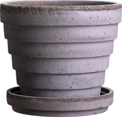 Bergs Potter Ghiveci Planet Venus 14 cm gri cu suport (PLAG14S)