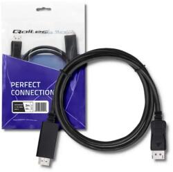 Qoltec Cablu 4K UHD 2880p DisplayPort v1.2 - HDMI 2m negru QOLTEC-50441 50441-QOLTEC (50441-QOLTEC) - drumix