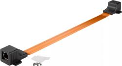 Goobay Cablu de trecere fereastra RJ45 LAN ultra-slim 0.5m Goobay (71413) - drumix