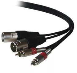 ibiza Cablu 2x RCA tata - 2x XLR tata 5m ibiza (CM5RX-2) - drumix