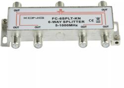König Distribuitor semnal TV 6 cai 862 Mhz Konig (FC-6SPLT-KN) - drumix