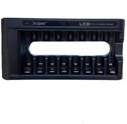 XTAR Incarcator 8 acumulatori XTAR LC8 KT AA AAA x1.5V Li-ion Battery Charger conector USB type C (638) (LC8 KT) - drumix Incarcator baterii