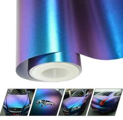 AVEX Folie auto Cameleon Albastru/Violet pentru colantare integrala, Termoplastica, cu tehnologie "BUBBLE FREE", finisaj Lucios, dimensiune 3, 0m x 1, 52m (KX10176)