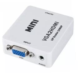 Cabletech Adaptor audio-video VGA-HDMI VGA +audio intrare la HDMI iesire Cabletech (ZLA0795) - drumix