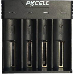 PKCELL Incarcator acumulatori Li-Ion 3.6-3.7V 4x 18650 18490 18350 17670 14650 14500 10440 16340(RCR123A) 26640 22650 21700 20700 PKCEL (PK-8241) - drumix Incarcator baterii