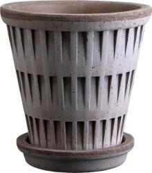 Bergs Potter Ghiveci cu farfurie Pantheon 25 cm gri (PAG25S)