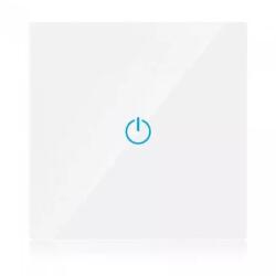 V-TAC Intrerupator Smart SIMPLU din sticla cu Touch alb V-TAC (SKU-8417)