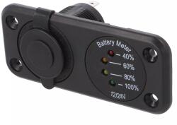 SCI Voltmetru si bricheta auto 7-33VDC SCI A13-142A254PD-BB3 (A13-142A254PD-BB3) - drumix