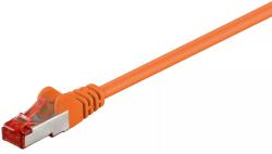 Goobay Cablu CAT6 25m patch SFTP (PiMF) 250MHz cupru ecranat RJ45 portocaliu Goobay (95649) - drumix