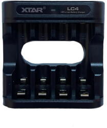XTAR Incarcator 4 acumulatori XTAR LC4 KT 1.5V Li-ion Battery Charger conector USB type C (637) (LC4 KT) - drumix Incarcator baterii