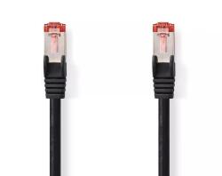 Nedis Cablu de retea Cat6 SFTP RJ45 tata - RJ45 tata 5m negru Nedis (CCGP85221BK50) - drumix