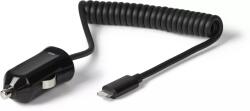 eSTUFF Alimentator incarcator iPhone Lightning Apple 5V 1A intrare 12V/24V cablu 1m eSTUFF (ES80161-BLACK) - drumix