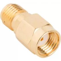Amphenol Adaptor SMA mama - RP-SMA mama reverse drept 50 Ohm teflon aurit AMPHENOL 132171RP-10 (132171RP-10) - drumix