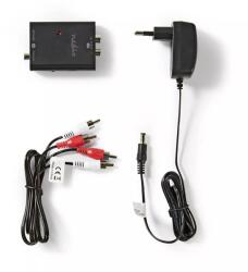 Nedis Convertor digital audio stereo RCA TOSLINK mama optic +RCA SPDIF mama - 2x RCA mama Nedis (ACON2504AT)