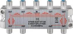 Goobay Splitter 8 cai semnal TV satelit 5-2450Mhz GOOBAY (67005) - drumix