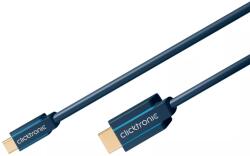 clicktronic Cablu Profesional 1m USB TYPE C - HDMI Ultra HD 10Gbps 4K-60Hz cupru AWG32 aurit Clicktronic (44928) - drumix