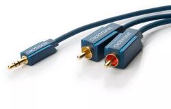 clicktronic Cablu audio Profesional Jack 3.5 mm - 2x RCA 2m 50ohm OFC cupru fara oxigen AWG23 Clicktronic (70467) - drumix