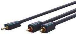 clicktronic Cablu audio Profesional Jack 3.5 mm - 2x RCA 10m 50ohm OFC cupru dublu ecaranat fara oxigen AWG23 Clicktronic 70471 (70471) - drumix
