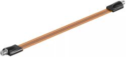 Goobay Cablu coaxial plat 0.5m cu conector F mama-mama Goobay (67246) - drumix