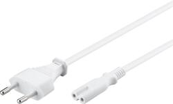 Goobay Cablu de alimentare cu 2-pin Euro 5m alb 2x0.75 mm2 cu priza C7 pentru aparate electronice 93988 Goobay (93988)
