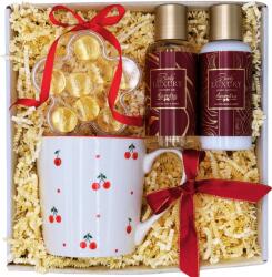 Ats Factory Set Cadou Zambetul Tau - 100ml gel de dus + 100ml crema de corp, 10 perle cu sclipici pentru baie, o cana - pentru femei, doamne, ea, sotie, iubita, mama, soacra, cumanta, sora, prietena (BT-0042)