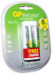 GP Incarcator AA/AAA NIMH R3/R6 + 2xR6 2100mAh +adaptor WA12 GP (GPU211210AAHCBWA12FMC-2E2) Incarcator baterii