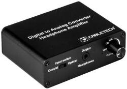 Cabletech Convertor DIGITAL Toslink/RCA la ANALOG 2x RCA +cu iesire casti 3.5 mm Jack Cabletech (ZLA0857-3)