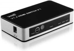 Well Switch HDMI 3 intrari 4K V1.4 cu telecomanda Well (SW-HDMI1.4/3-RC-WL) - drumix