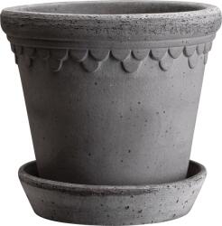 Bergs Potter Ghiveci Københavner 14 cm gri cu suport (KG14S)