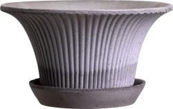 Bergs Potter Ghiveci Daisy 25 cm gri cu suport (DSYG25S)