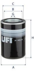 UFI Filtru combustibil UFI 24. A02.00 (24.A02.00) - fixbox