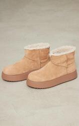  Bézs Bélelt Bokacsizma Magas Talpú Prettylittlething 39-ES (CMT8281)