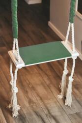 Małpiszon Hinta a szobába otthoni kárpitozott (swing-green)