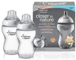 Tommee Tippee Biberon Closer to Nature, 340ml, 0luni+, 2 bucati