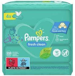 Pampers Servetele umede Fresh Clean, 4 pachete*52 bucati, Pampers