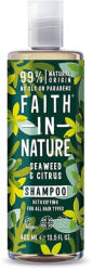 Faith in Nature Sampon natural detoxifiant cu alge marine si citrice, 400 ml