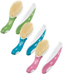 Nuk Set Perie si pieptan pentru bebelusi, diverse culori, 1 set
