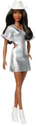 Mattel Fashionistas, papusa, rochie argintie Papusa Barbie